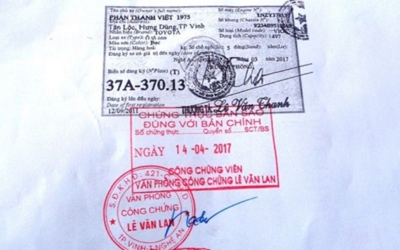 cavet công chứng có cầm được không