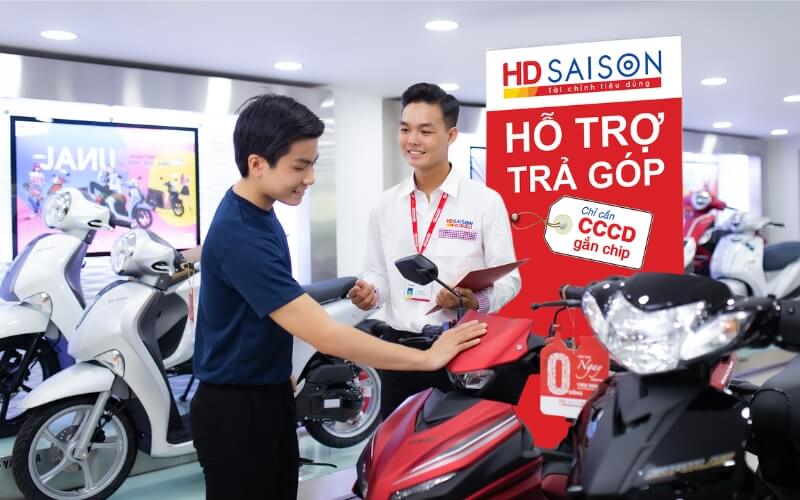 vay tiền bằng hợp đồng trả góp HD Saison
