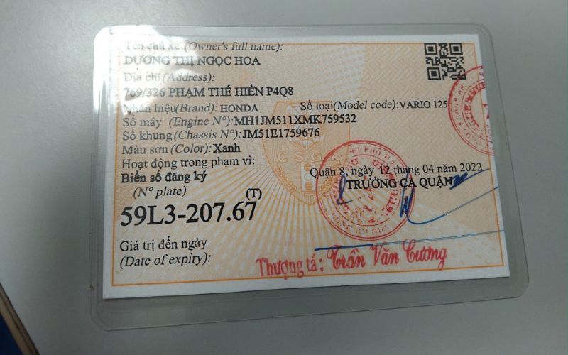 Cầm Cavet xe máy không chính chủ có được không? Lưu ý gì